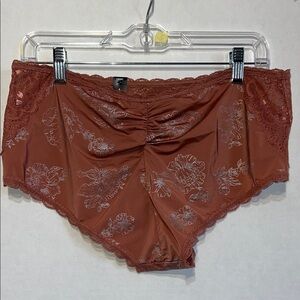 Torrid Curve Cheeky Rust Floral Lace Panties Size Torrid 1X